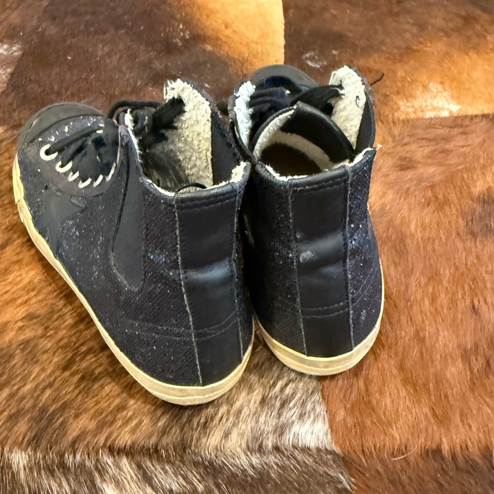 Golden Goose Black Glitter Sneakers - Picture 7 of 10